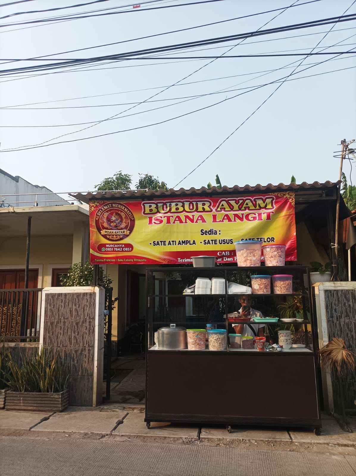 Gerobak Bubur Ayam Istana Langit